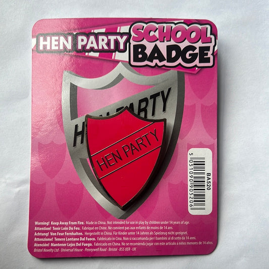 Insignia de la escuela de despedida de soltera