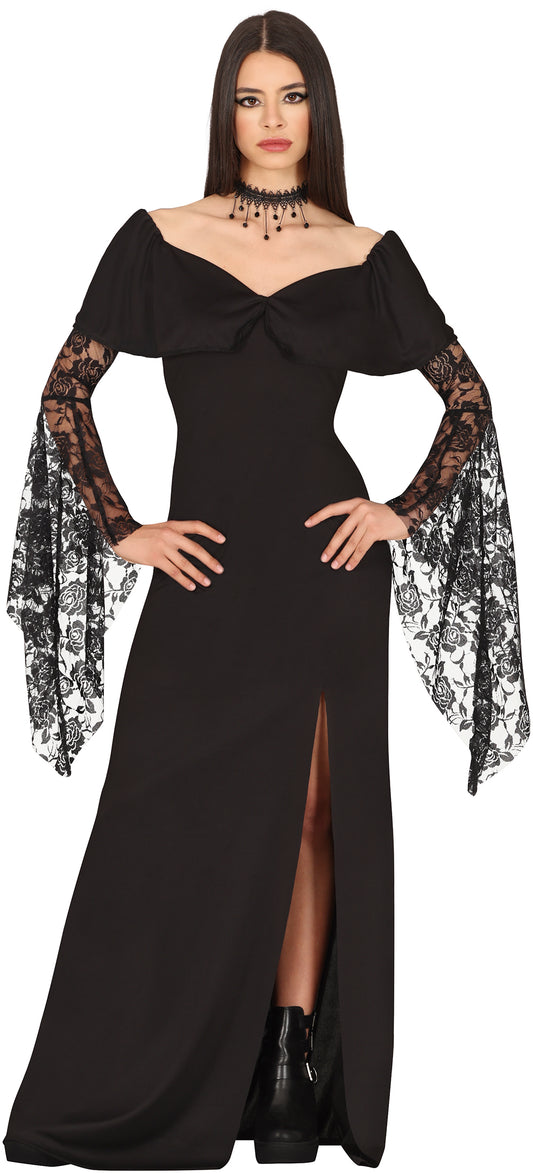 Goth Mother Costume - Morticia Style