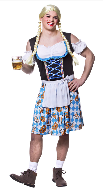 Funny Bavarian Beer Girl
