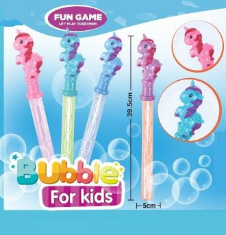 Varita de burbujas de unicornio