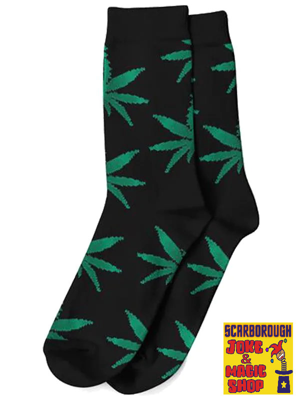Cannabis Leaf Socks - UK Size 6-11