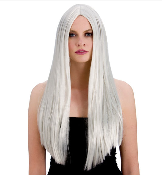 Classic Long Wig - Silver