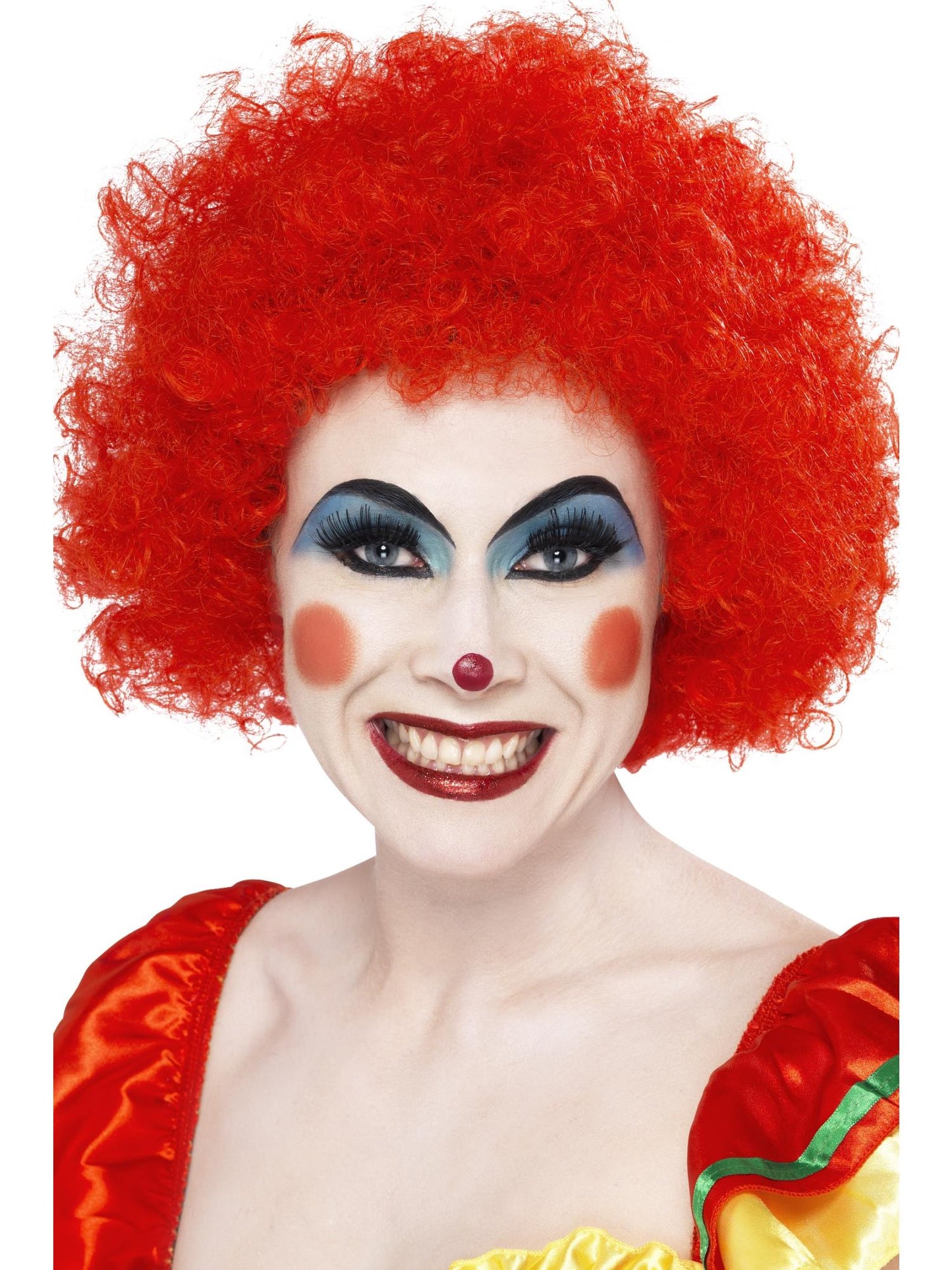 Perruque Afro Pop Clown - Rouge