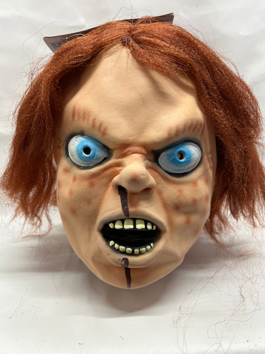 Máscara de Chucky con pelo - Máscara oficial de Child's Play 2