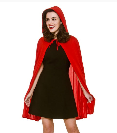 Deluxe Red Riding Hood Hooded Cape
