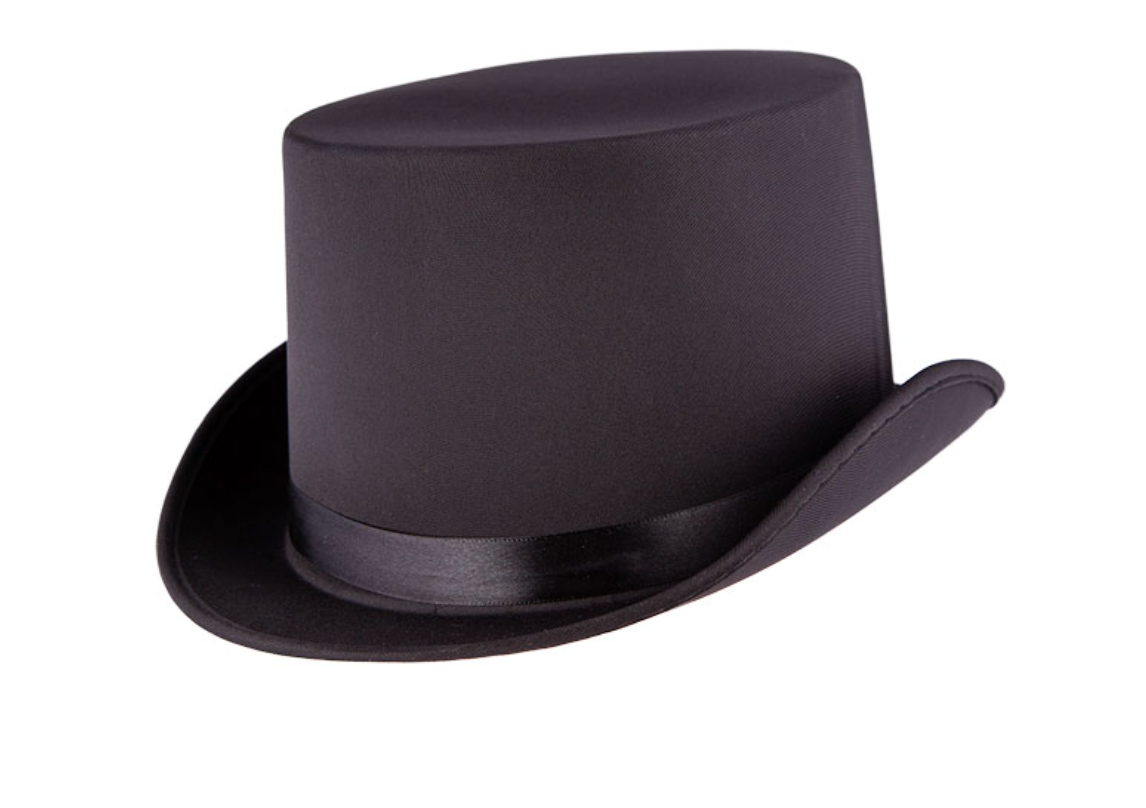 Top Hat - Satin Look