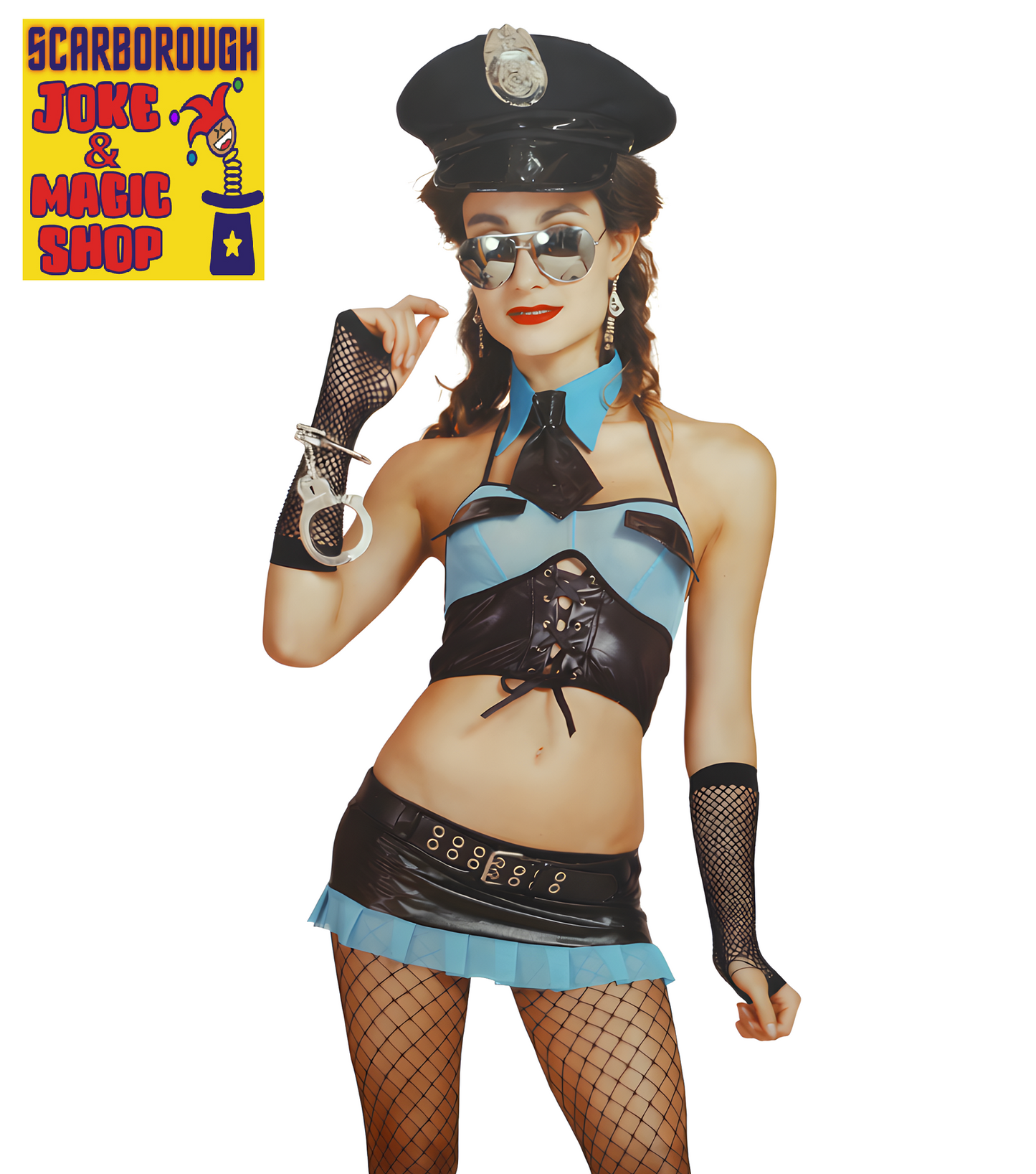 Sexy Police Costume - Lady's Blue & Black