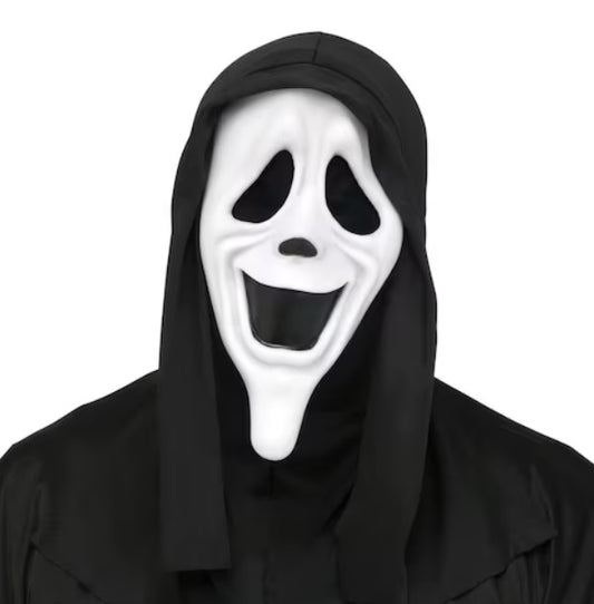 Máscara de grito sonriente: máscara de película de miedo con licencia oficial