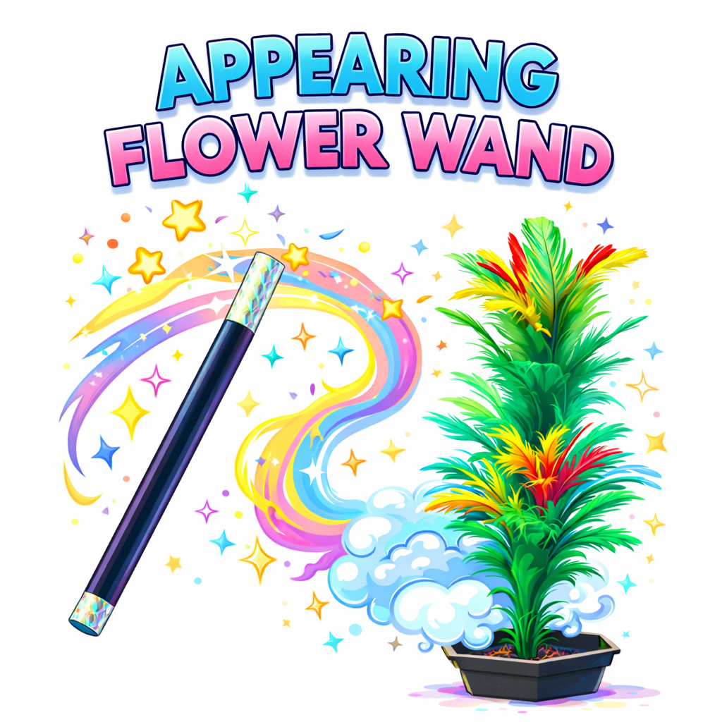 Appearing Flower from Wand