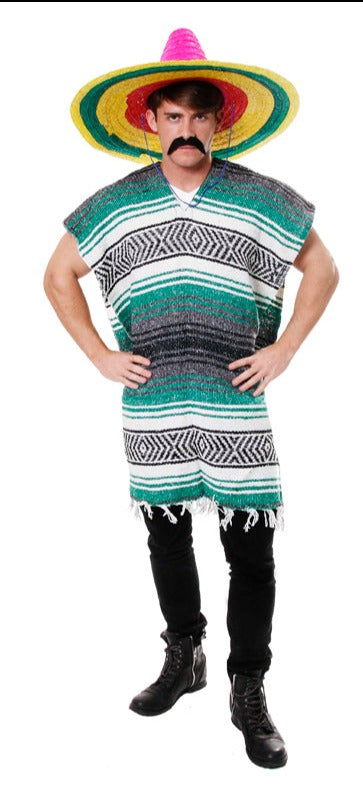 Poncho mexicano auténtico