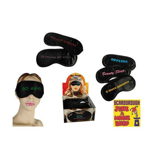 Venda opaca para los ojos con. Eslogan