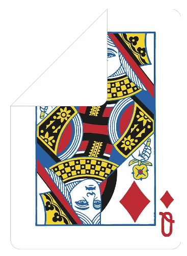 Baraja Bicycle® Gaff - Parte posterior en blanco