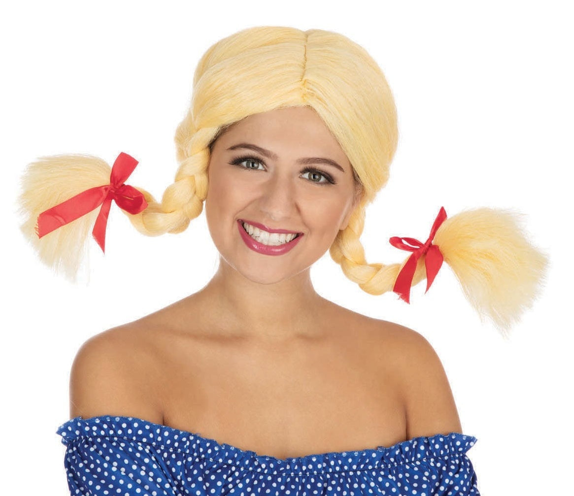 Crazy Pigtails Wig - Funny Bavarian Beer Girl Style
