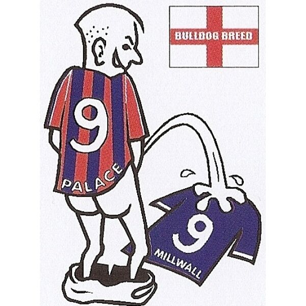 Football car sticker: wee~pee on your rival team shirt~Assorted teams available