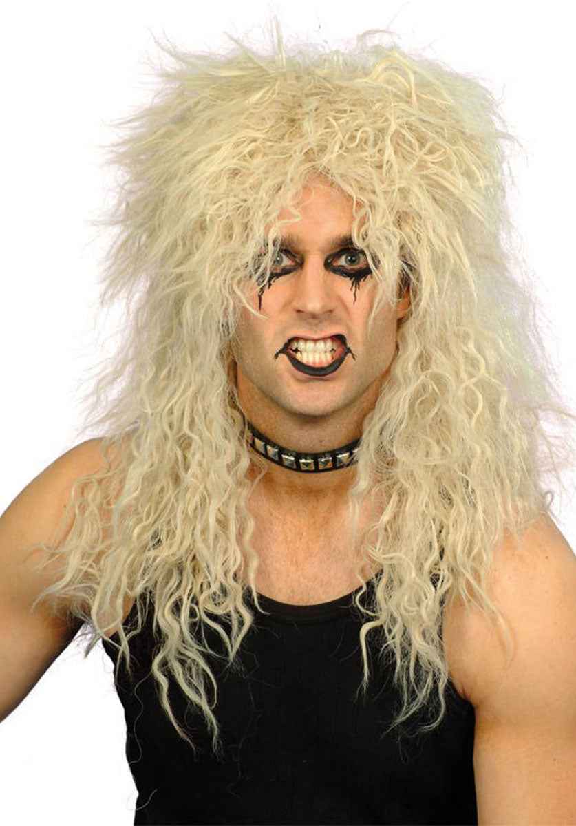 Hard Rocker Wig - Blonde 80s Alice Cooper Style