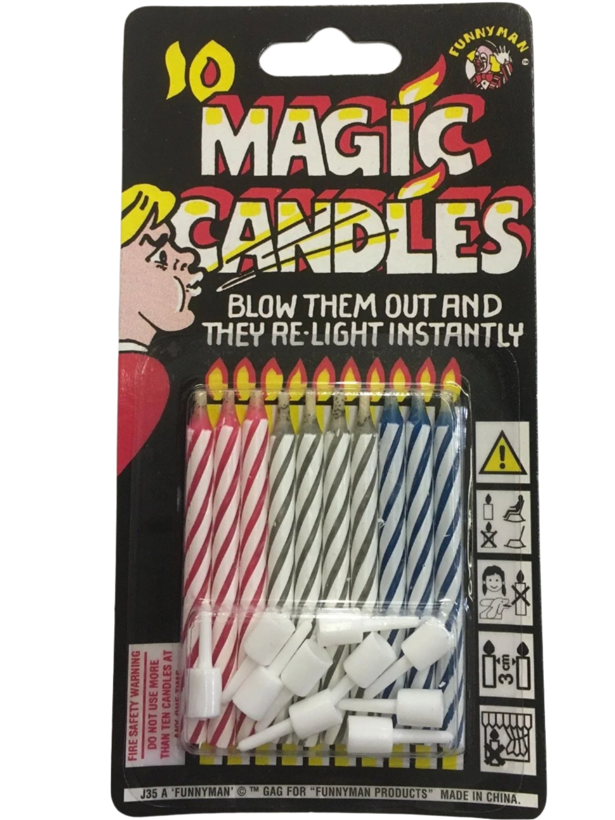 Velas mágicas para volver a encender