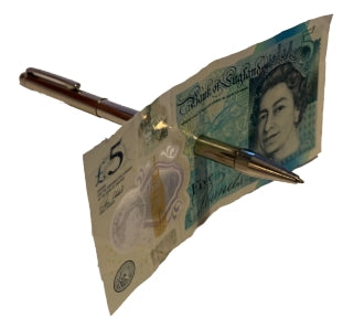 Bolígrafo a través de billetes Deluxe