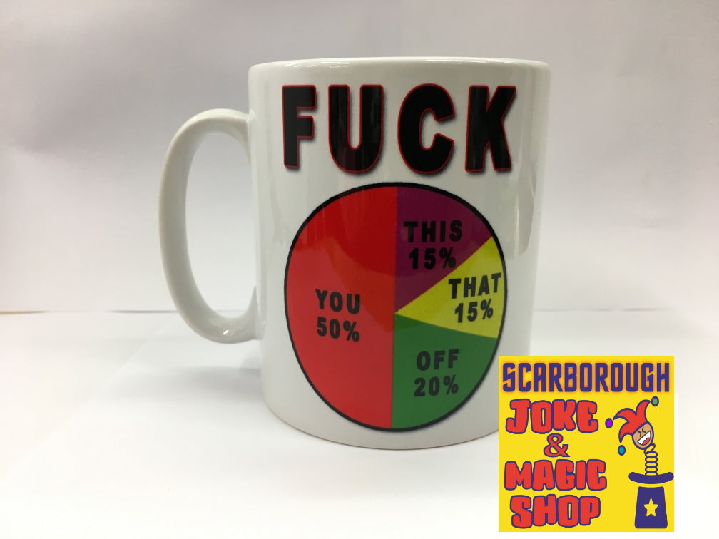 F*ck Pie Chart Mug Fuck - The Scarborough Joke Shop