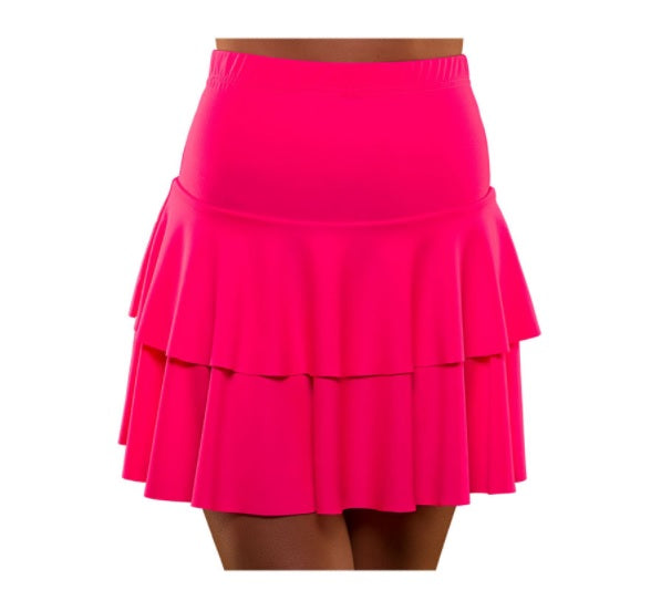 Falda Neon Ra Ra de los años 80 - Rosa