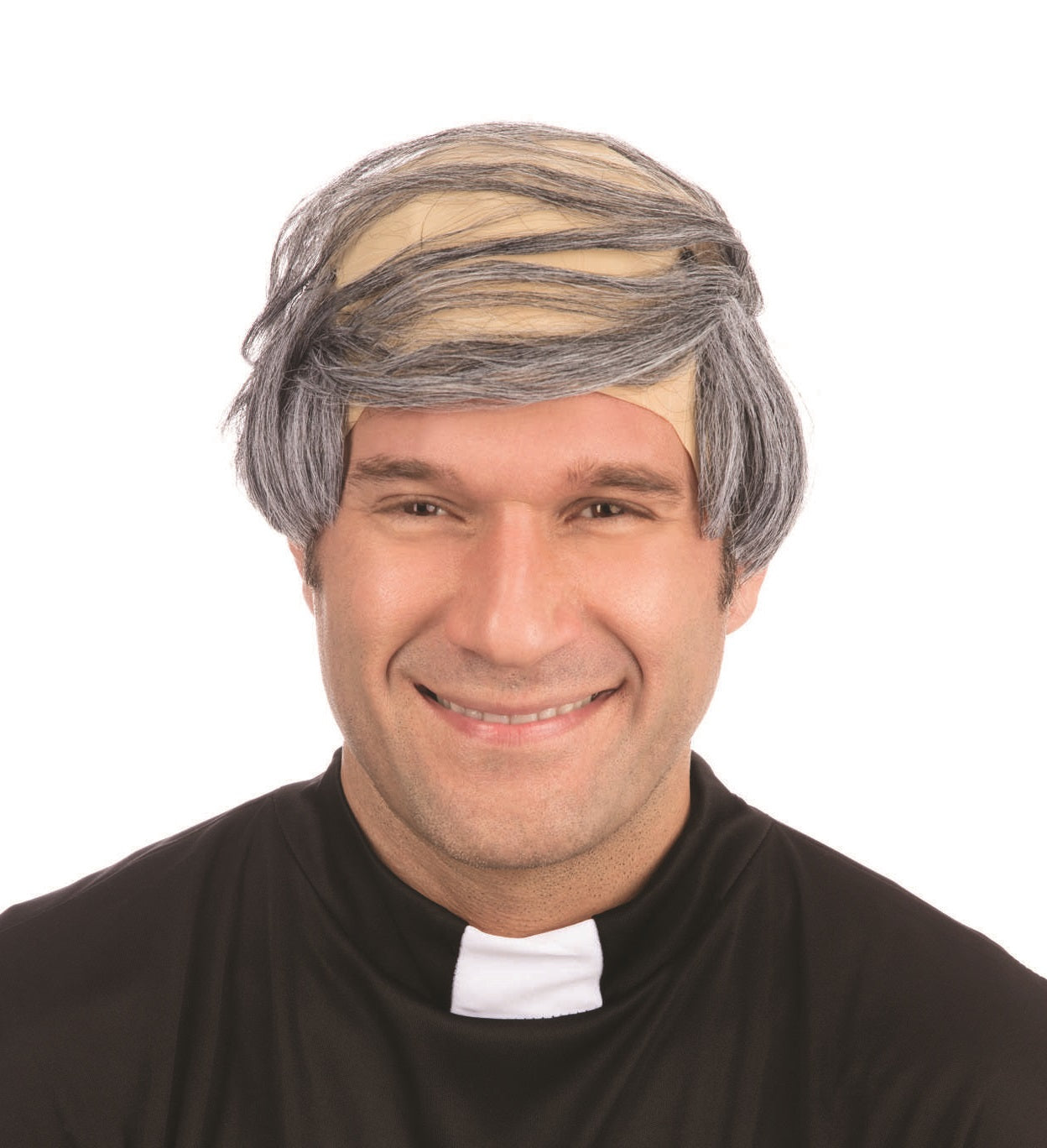 Peluca peinada de hombre calvo