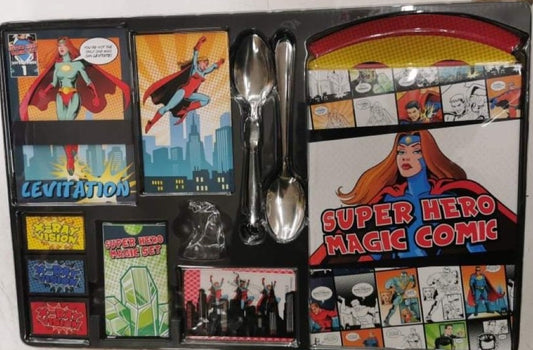 Set de trucos de magia de superhéroe niña