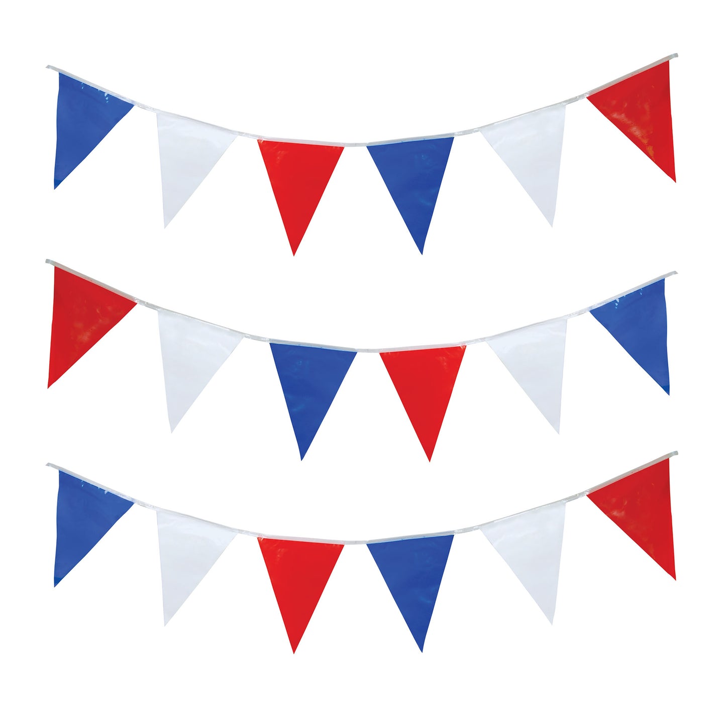 Red/White/Blue Bunting String of Coloured Flags