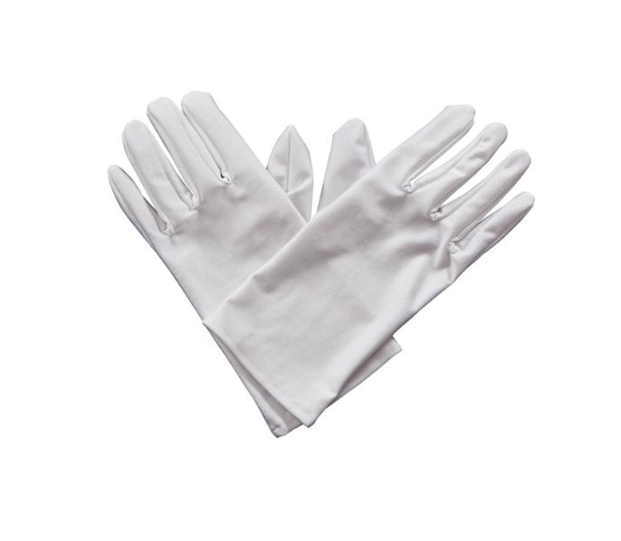 Guantes blancos cortos