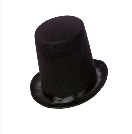 Stovepipe Top Hat - Black Felt