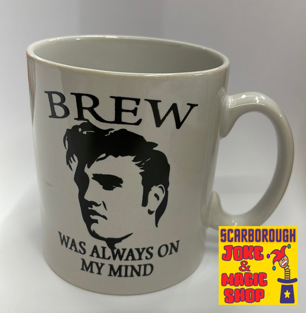 "La cerveza... siempre estuvo en mente" Elvis Presley Taza