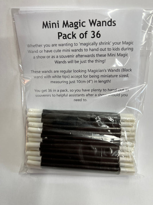 Varita mágica - Mini recuerdo del mago (paquete de 36)