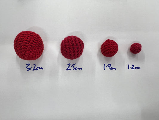 Bolas de crochet para Chop Cup
