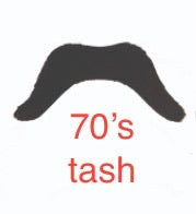 Bigote negro - 12 diseños disponibles