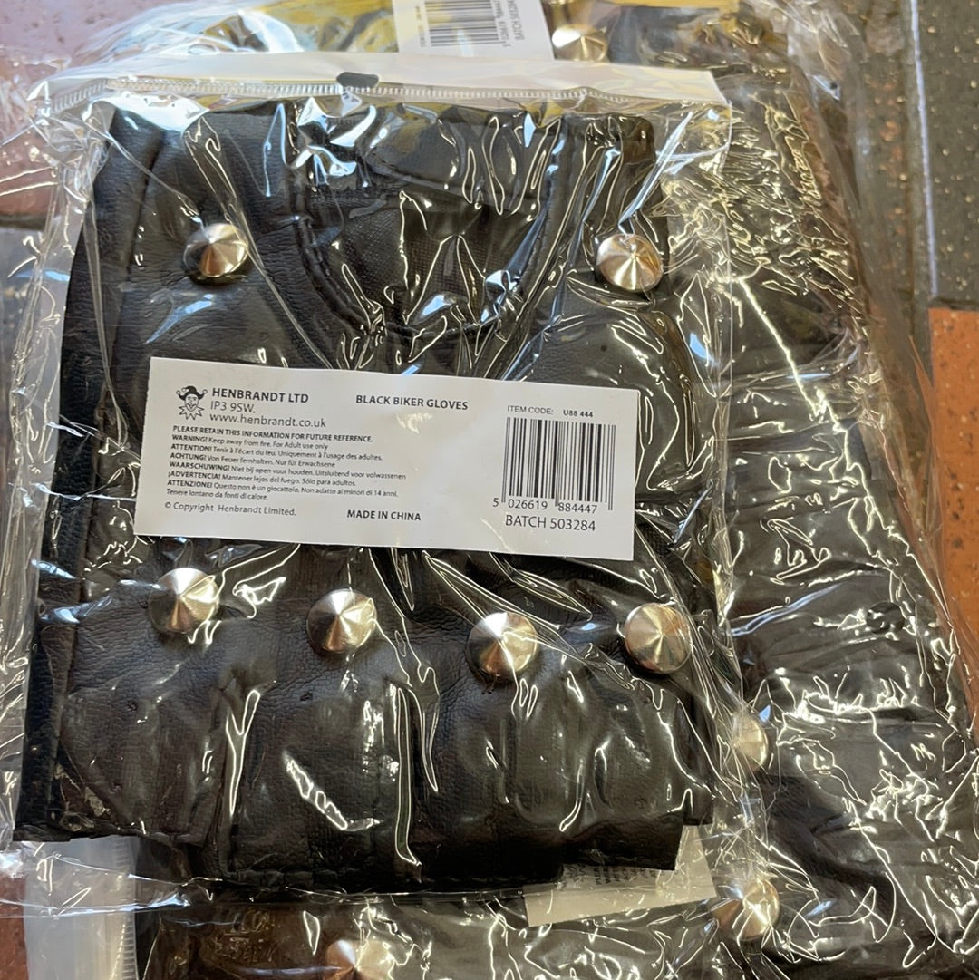 Guantes de motociclista negros