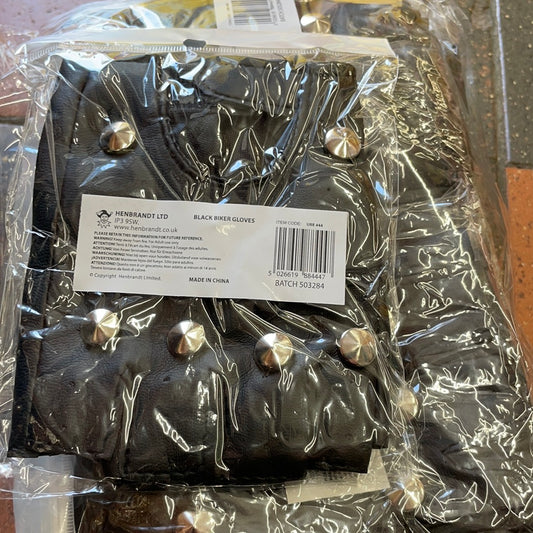 Guantes de motociclista negros