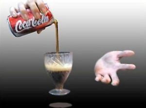 Vidrio aerotransportado – Modelo de lata de coque