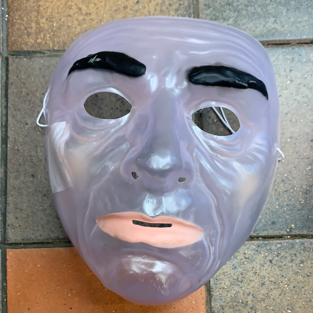 Máscara transparente masculina