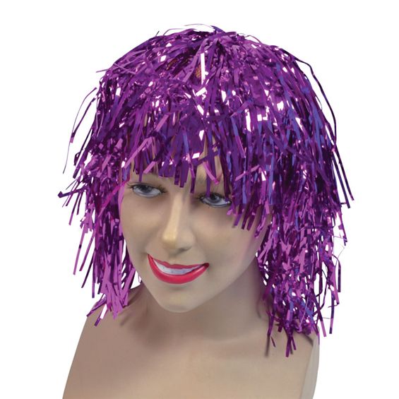 Peluca de oropel - Rosa