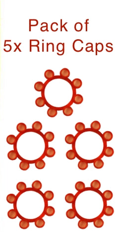 8 tapas de anillos de tiro