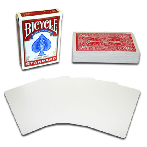 Baraja Bicycle® Gaff - Caras en blanco