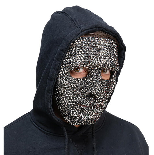Rhinestone Bling Deluxe Robot Mask
