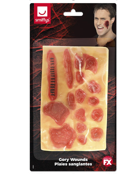 Fake Stick On Gory Wounds & Scars