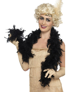 Feather Boa - Black (30864) - The Scarborough Joke Shop
