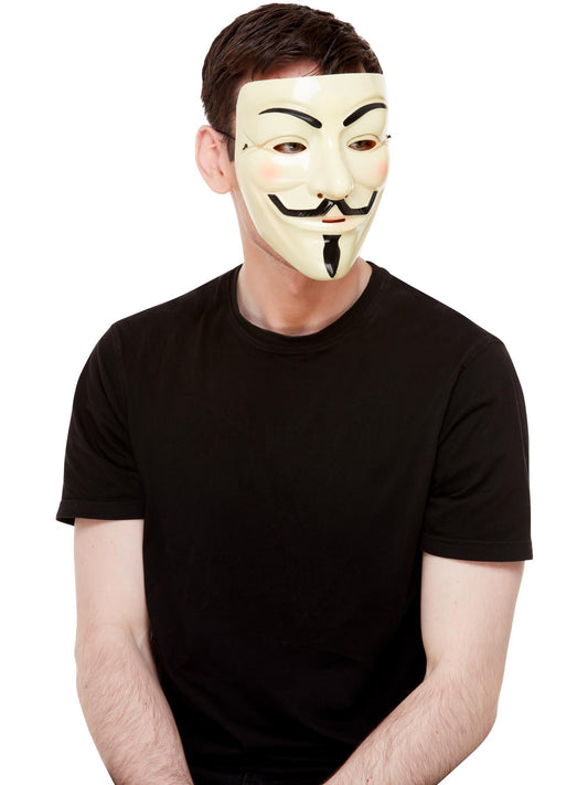 The Hacker - Guy Fawkes Anonymous Mask (Cream)