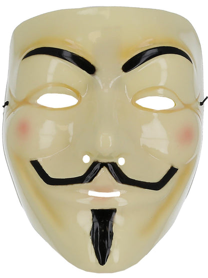 The Hacker - Guy Fawkes Anonymous Mask (Cream)