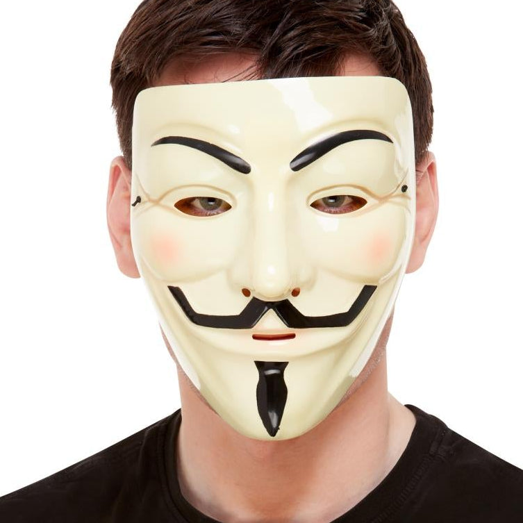 The Hacker - Guy Fawkes Anonymous Mask (Cream)