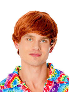 60s Ginger Male Wig for Authentic Retro Style