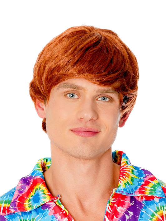 60s Ginger Male Wig for Authentic Retro Style