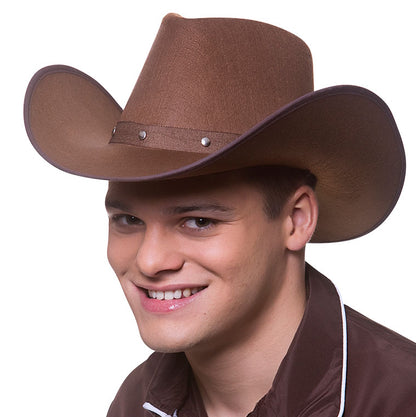 Sombrero de vaquero texano - Marrón oscuro