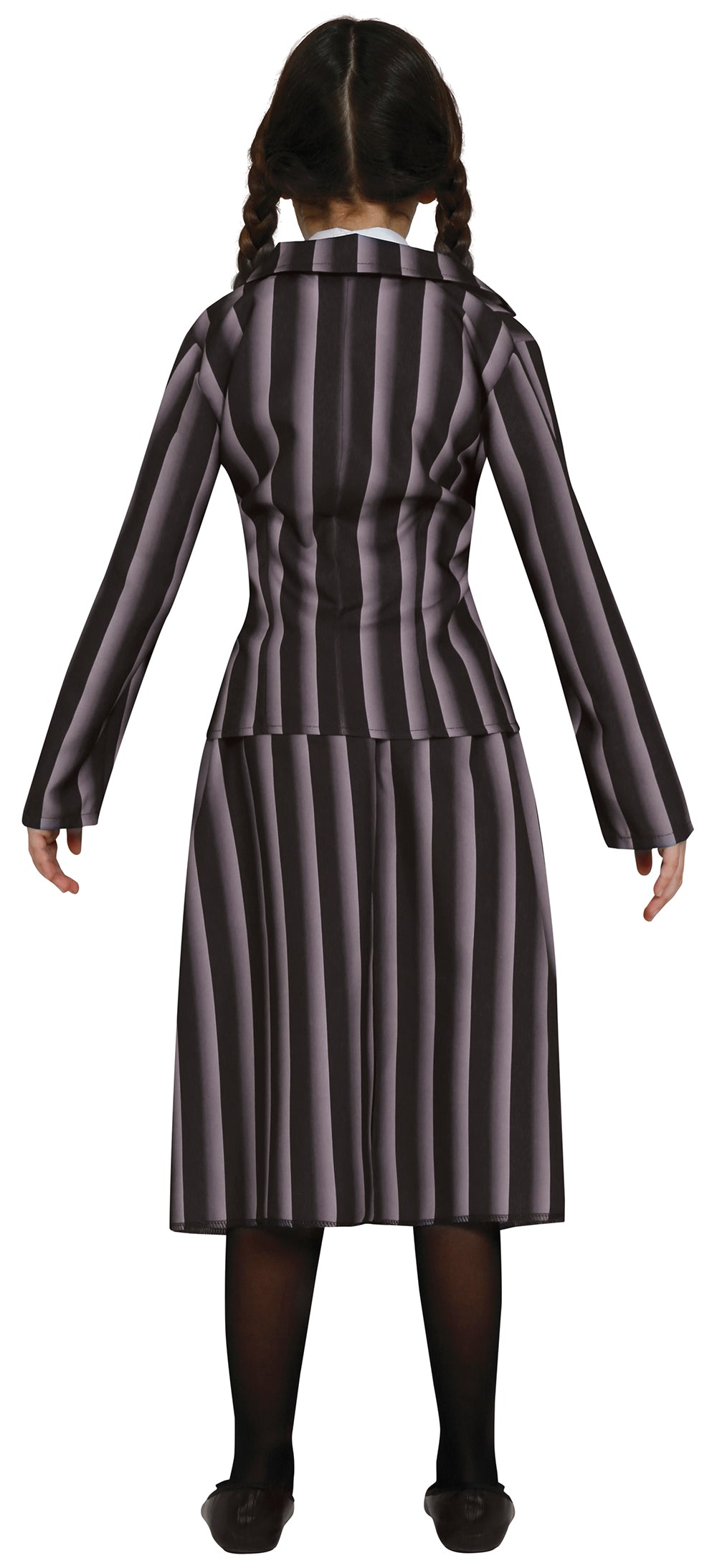 Gothic Student Costume - Kid's Wednesday Style