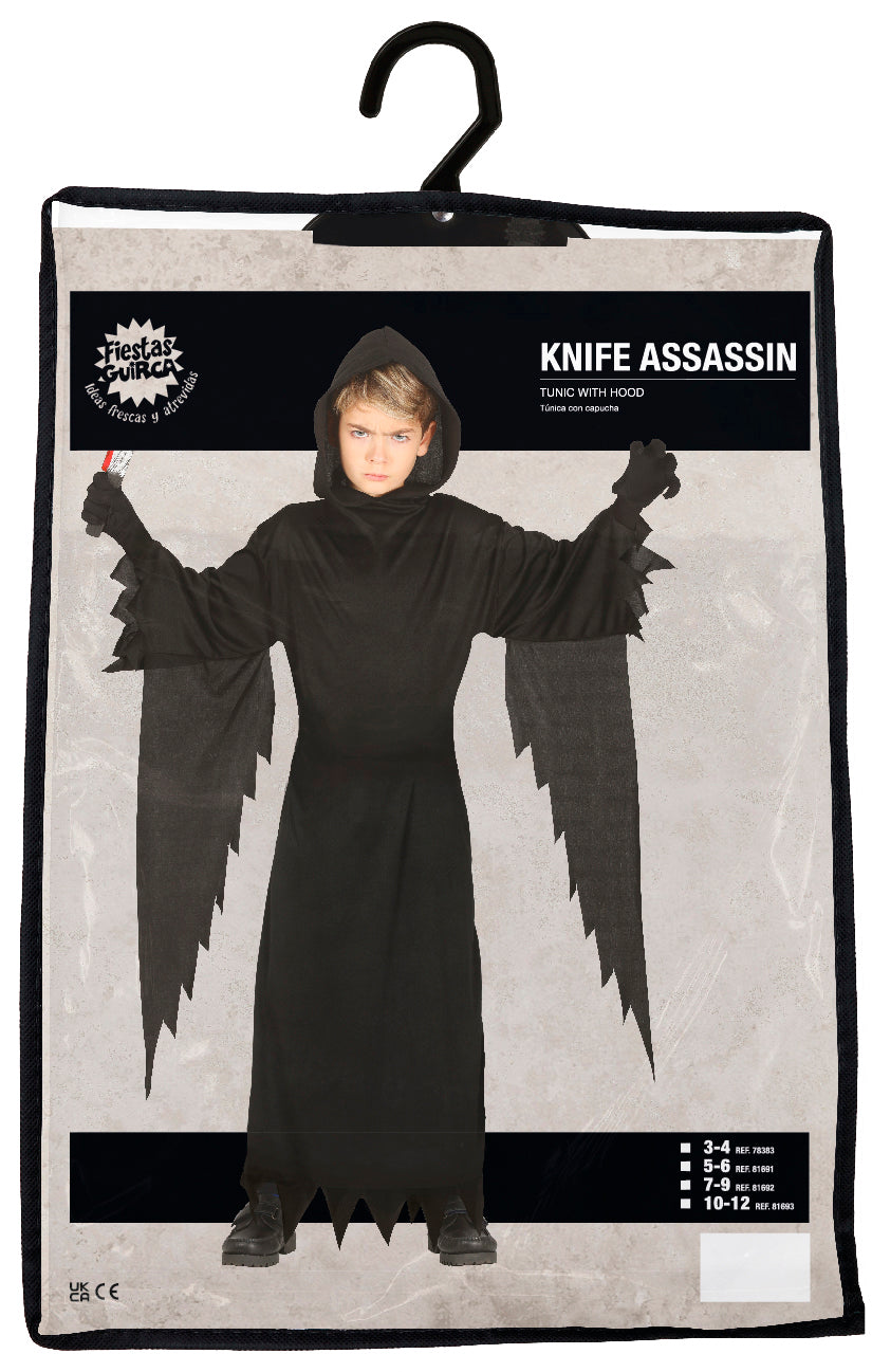 Knife Assassin Costume - Kid's Scream Style